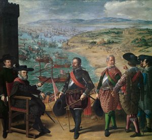Verdediging van Cádiz tegen de Engelsen door Francisco de Zurbaran