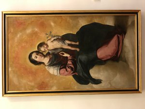Francisco de Zurbarán - Maagd van de Rozenkrans door Francisco de Zurbaran