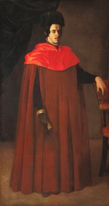 Spaans:  Retrato de un doctor en derecho of doctor de leyes Portret van een doctor in de rechten door Francisco de Zurbaran