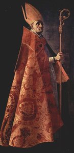 Spaans: Santo Obispo Sint Ambrosius door Francisco de Zurbaran