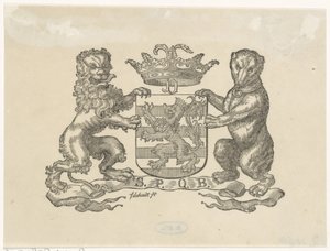 Vignet met het wapen van de stad Bern