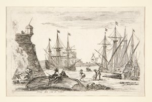 Ingang naar een hoek van Calais door Franciscus van der Steen