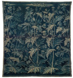 Wandtapijt, Verdure met Distels of Les Chardons, Frans-Vlaams, gemaakt c.1500