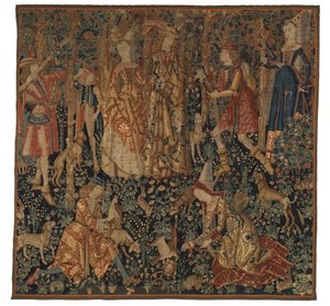 Tapijt met De Fazantenjacht, mogelijk uit Doornik, ca.1480