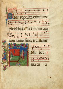 Blad van een antifonale