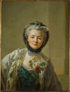 Mevrouw Drouais, geboren Anne-Francoise Dore door Francois Hubert Drouais