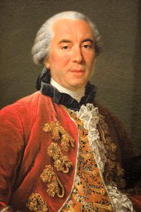 Portret van graaf van Buffon door Francois Hubert Drouais