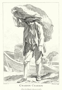Kolendrager (gravure) door Francois (after) Boucher