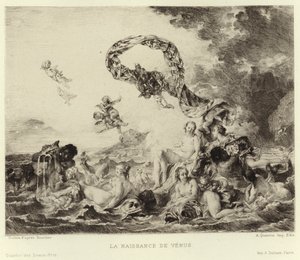 De Geboorte van Venus door Francois (after) Boucher