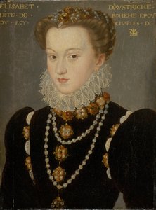 Portret van Elizabeth van Oostenrijk, vrouw van koning Karel IX van Frankrijk, na 1571