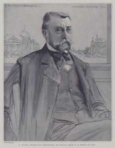 Joseph-Antoine Bouvard, Franse architect en beheerder door Francois (after) Flameng
