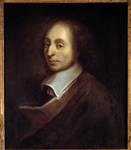 Portret van Blaise Pascal (1623-1662) door Francois (after) Quesnel