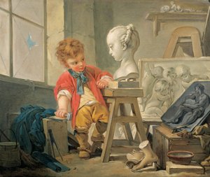 Een Allegorie van Beeldhouwkunst