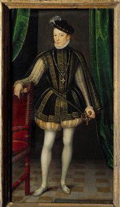 Portret van Charles IX door Francois (workshop of) Clouet