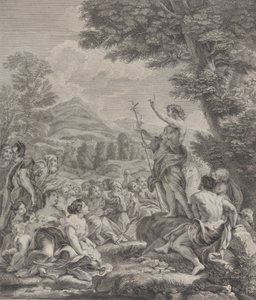 Sint Johannes de Doper predikend voor een menigte, ca. 1729