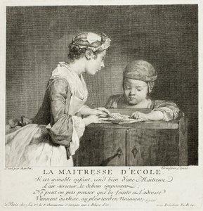 Schooljuffrouw door Francois Bernard Lepicie