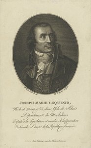 Portret van Marie Joseph Lequinio 1755-1814 door Francois Bonneville