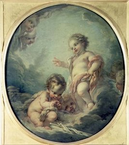 Christus en Johannes de Doper als kinderen