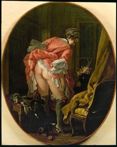 La jupe relevee - de opstaande rok door François Boucher