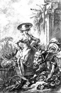Vertrek naar de markt door François Boucher