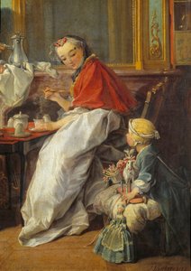 Moeder en dochter (detail)