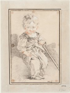 Zittende jongen door François Boucher