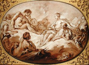 De apotheose van Aeneas, of Aeneas gepresenteerd aan de goden door Venus, ca. 1746