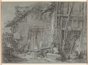De vervallen boerderij door François Boucher