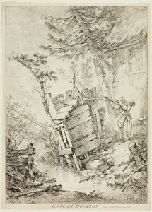 De wasvrouw door François Boucher