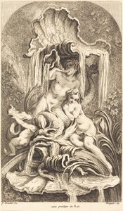 Triton en nimf door François Boucher
