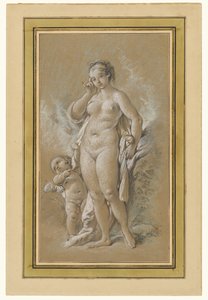 Venus en Cupido door François Boucher