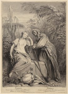 Vertumnus en Pomona door François Boucher