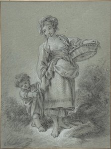 Vrouw en jongen door François Boucher