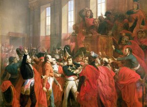 Bonaparte en de Raad van Vijfhonderd in St. Cloud, 10 november 1799 (detail)