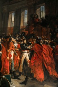 Generaal Bonaparte bij de Raad van Vijfhonderd in Saint-Cloud