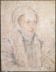 Portret van Marie Stuart Agee (1542-1587), Koningin van Frankrijk en Schotland door François Clouet