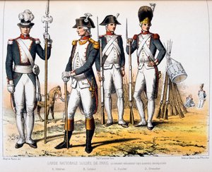 Garde Nationale Soldée de Paris door Francois Cudet