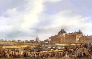 Louis Philippe geeft vlaggen aan de nationale garde in Parijs op 29 augustus door Francois Dubois
