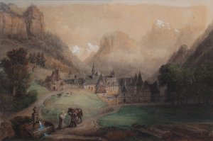 La Grande Chartreuse 1869 door Francois Edme Ricois