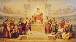 Allegorie van de Stad Parijs, studie voor de decoratie van het Hotel de Ville, 1842