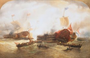 Zeeslag door Francois Etienne Musin