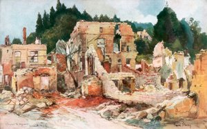 Clermont-en-Argonne, Frankrijk, augustus 1915 door Francois Flameng