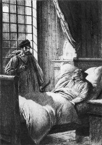 Illustratie uit Les Miserables door Victor Hugo (1802-85)