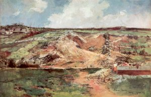 De Trechter van Carency, Artois, Frankrijk, juni 1915, 1926 door Francois Flameng