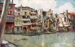 De Maas, Verdun, Frankrijk, juni 1916