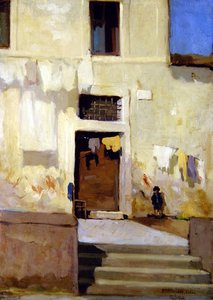 Straatscène in Rome