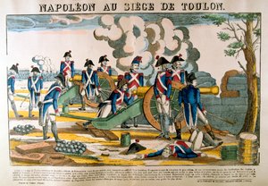 Napoleon bij het Beleg van Toulon door Francois Georgin