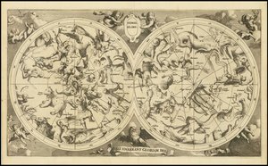 Hemelkaart uit 1720 - Hemel Globe. Coeli Enarrant Gloriam Dei door François Halma