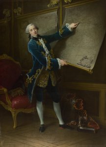 De Graaf van Vaudreuil, 1758 door Francois Hubert Drouais