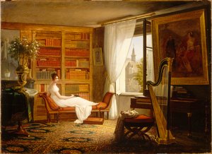 Salon van Madame Récamier in de Abbaye-aux-Bois, 1826
